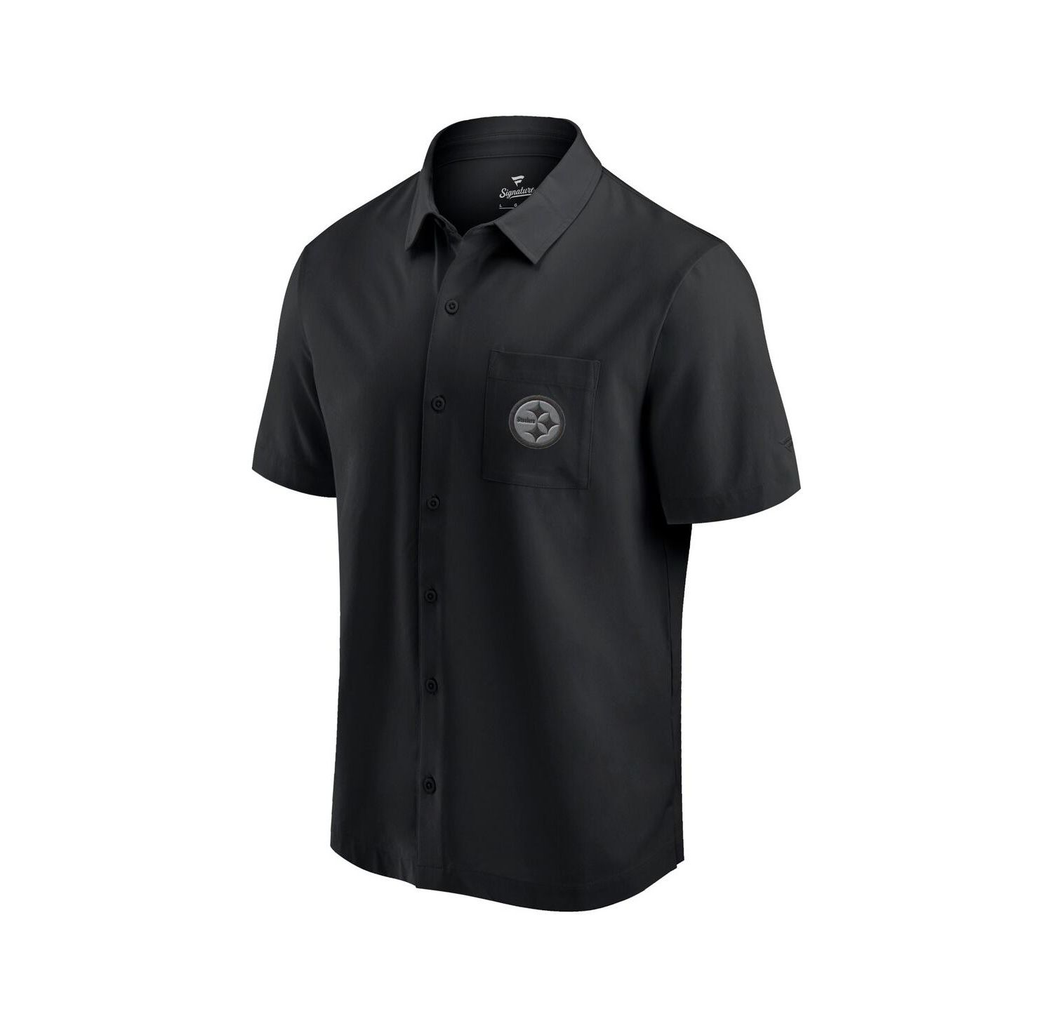 Men's Black Pittsburgh Steelers Front Office Button-Up Shirt
