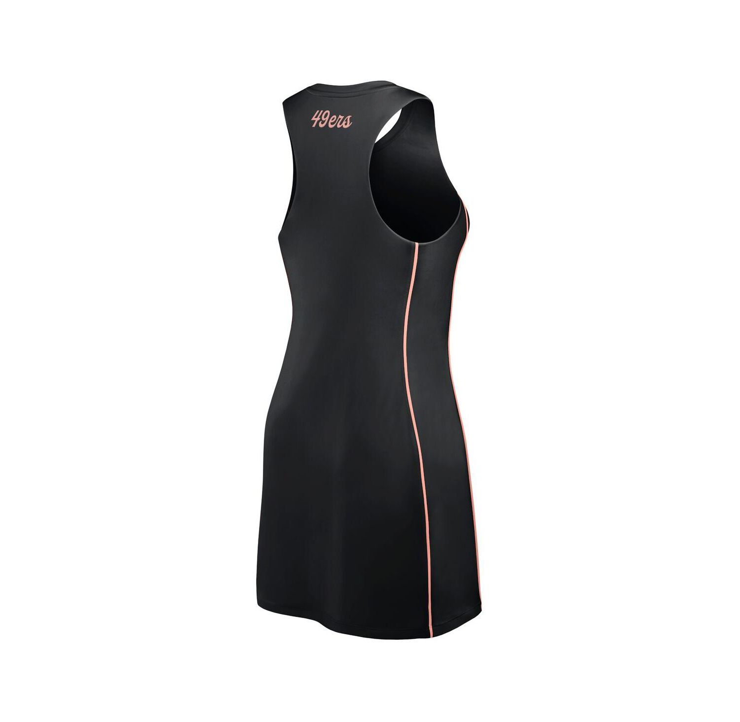 Women's Black San Francisco 49ers Studio Boost Athletic Half-Zip Dress