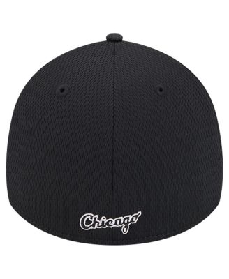 Men's Black Chicago White Sox Active Dash Mark 39THIRTY Flex Hat