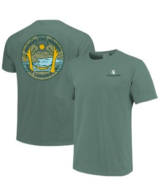 Men's and Women's Green Michigan State Spartans Scenic Comfort Colors T-Shirt