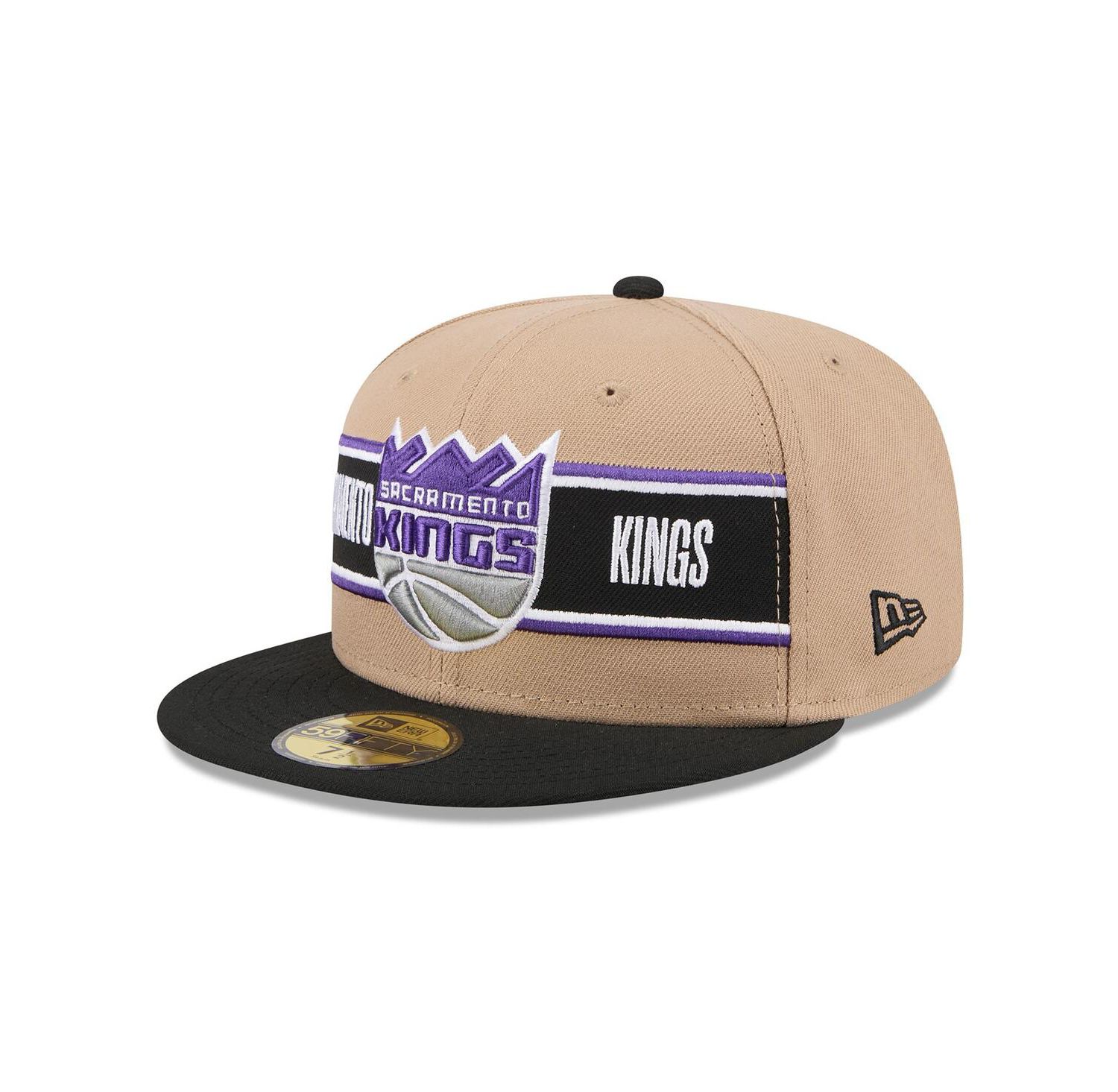 Men's Tan/Black Sacramento Kings 2024 NBA Draft 59FIFTY Fitted Hat