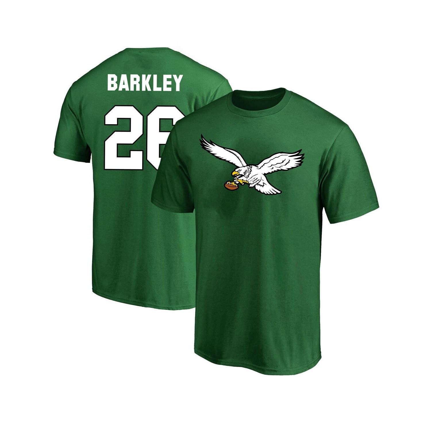 Men's Saquon Barkley Kelly Green Philadelphia Eagles Big & Tall Name & Number T-Shirt