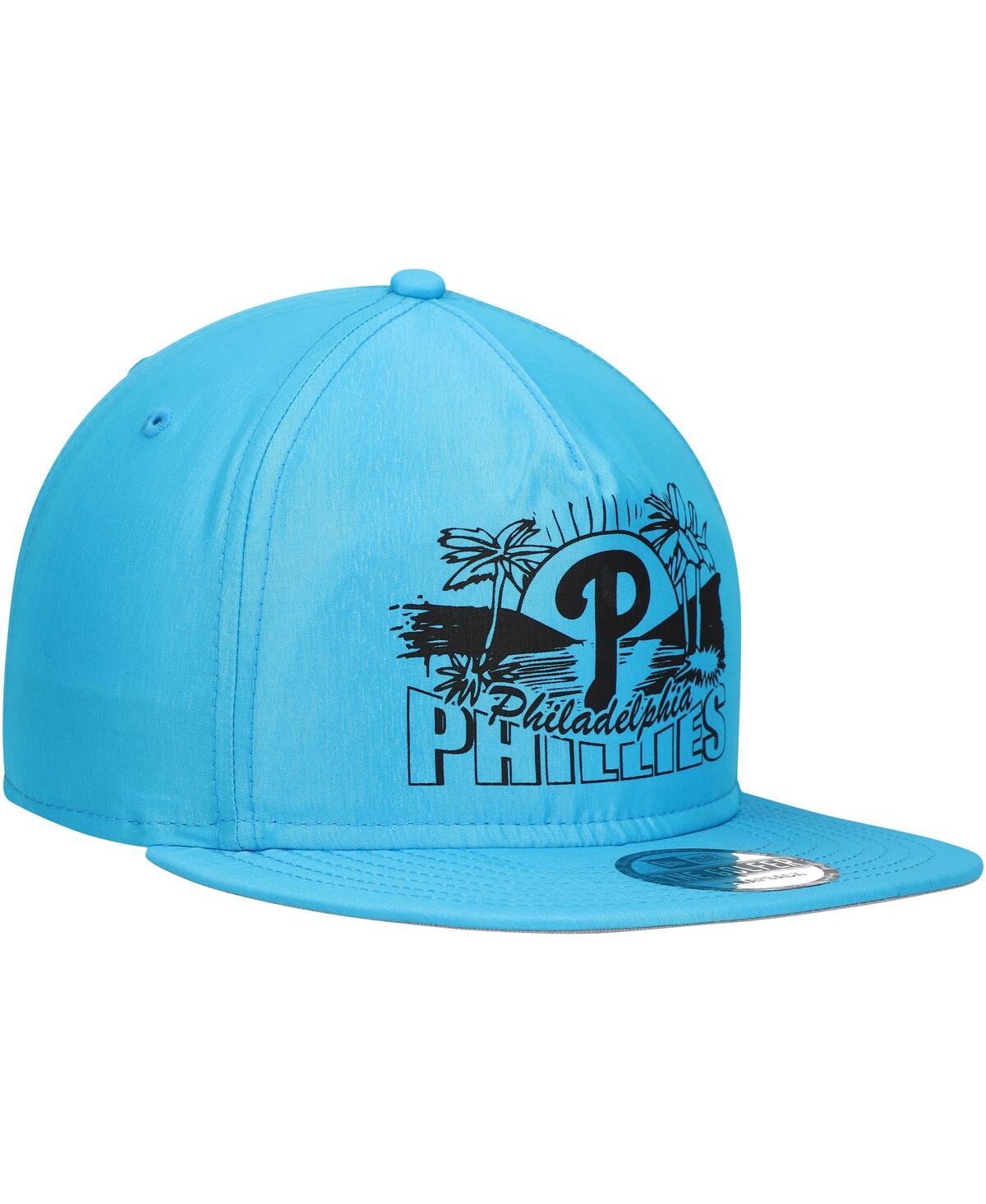 NEW ERA MEN'S BLUE PHILADELPHIA PHILLIES NEON GOLFER SNAPBACK HAT 