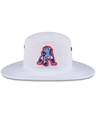 Men's White New England Patriots 2024 NFL Training Camp Panama Bucket Hat