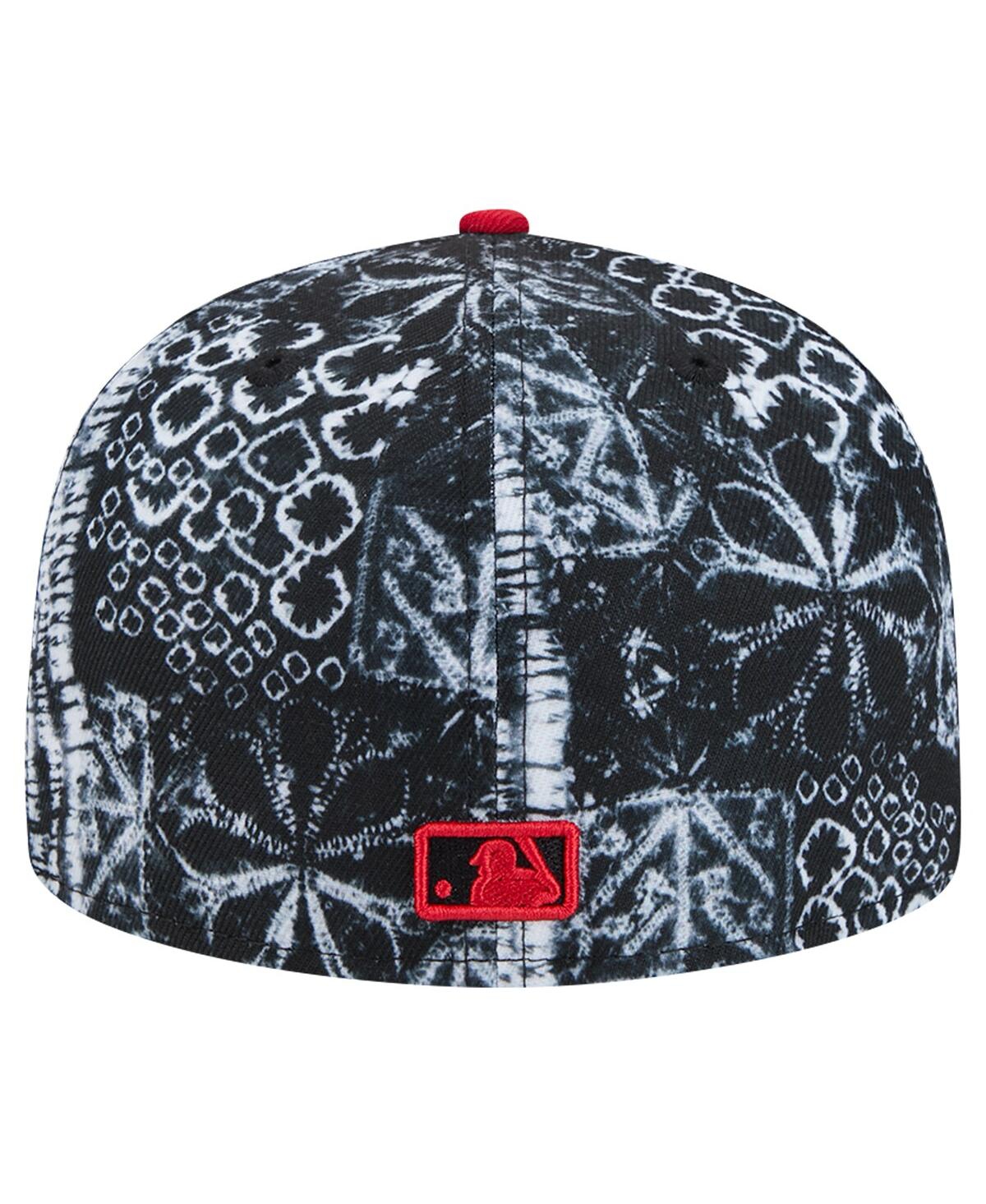 New Era Men'sAtlanta Braves Sands 59FIFTY Fitted Hat - Black