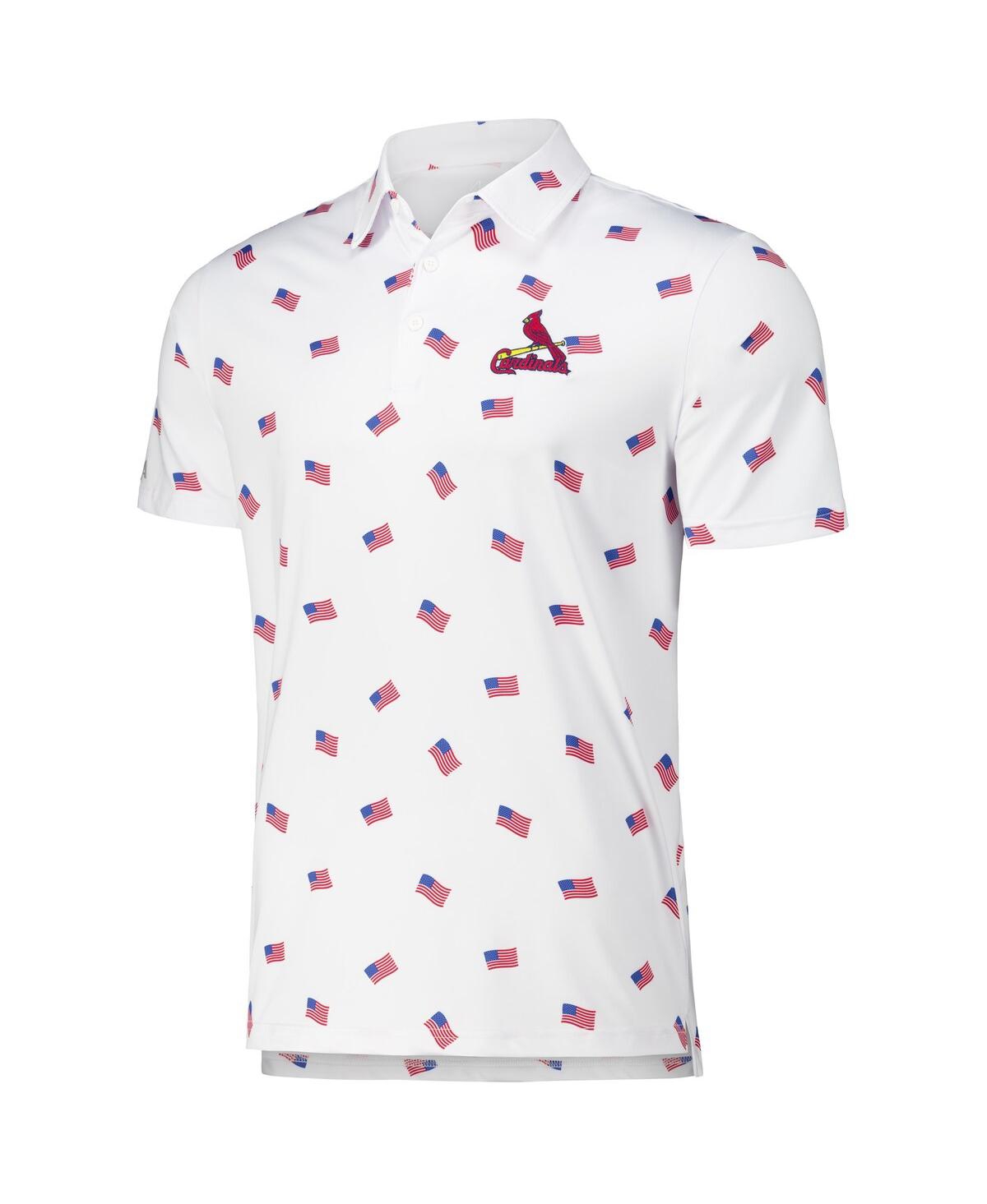 Antigua Men'sSt. Louis Cardinals Americana Polo - White