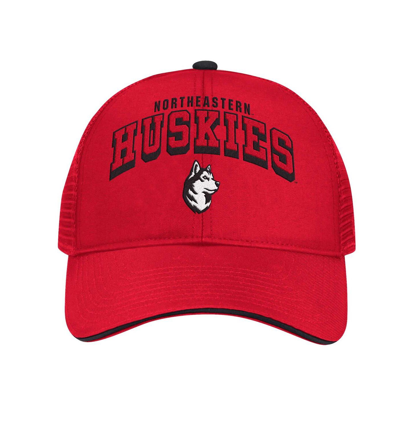 Мужская кепка Colosseum Red Northeastern Huskies Wyatt Primary Team Trucker Adjustable Hat — фото 4