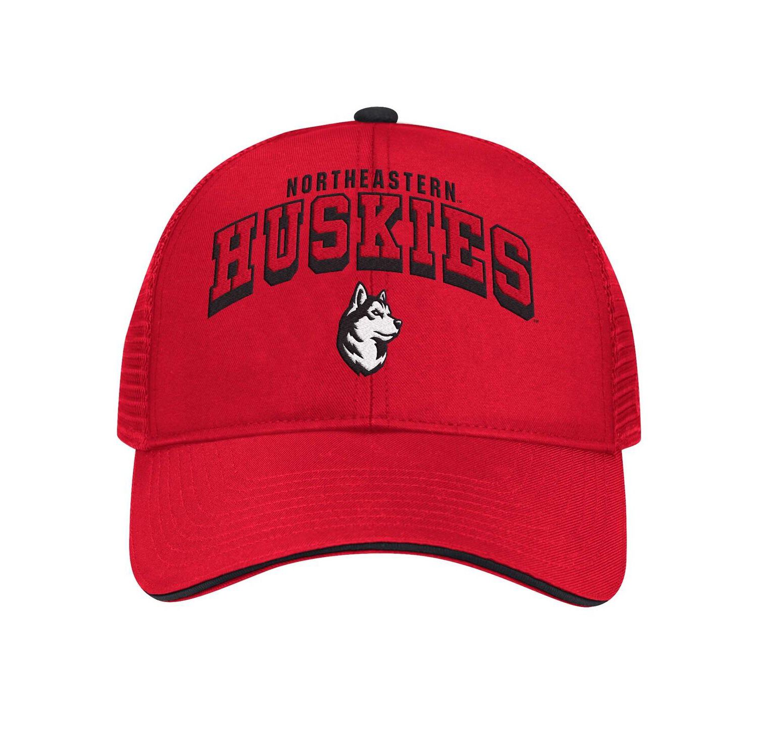Men's Red Northeastern Huskies Wyatt Primary Team Trucker Adjustable Hat