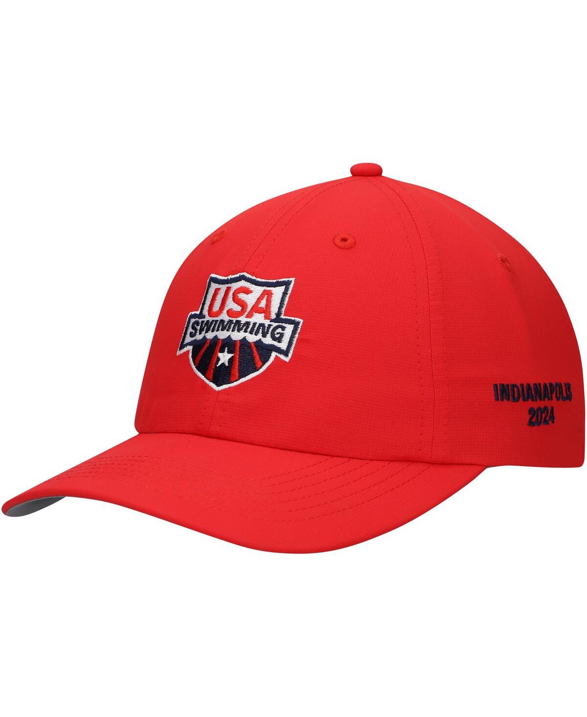 Men's Red Usa Swimming 2024 Olympic Trials The Original Adjustable Hat - Red