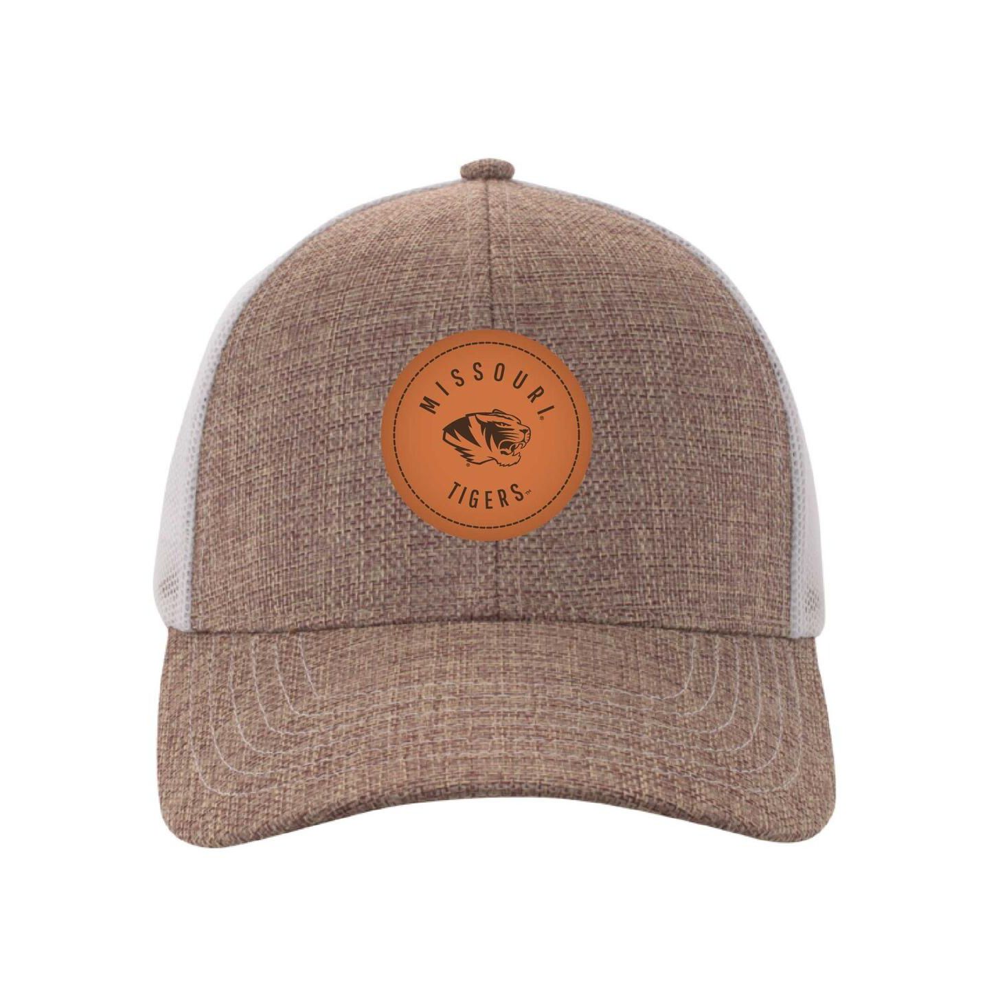 Мужская кепка Ahead Tan/White Missouri Tigers Pregame Adjustable Hat — фото 4