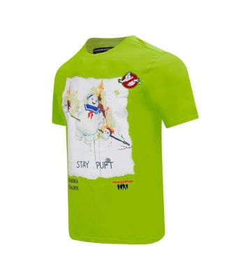 Men's and Women's Green Ghostbusters Marshmallow T-Shirt