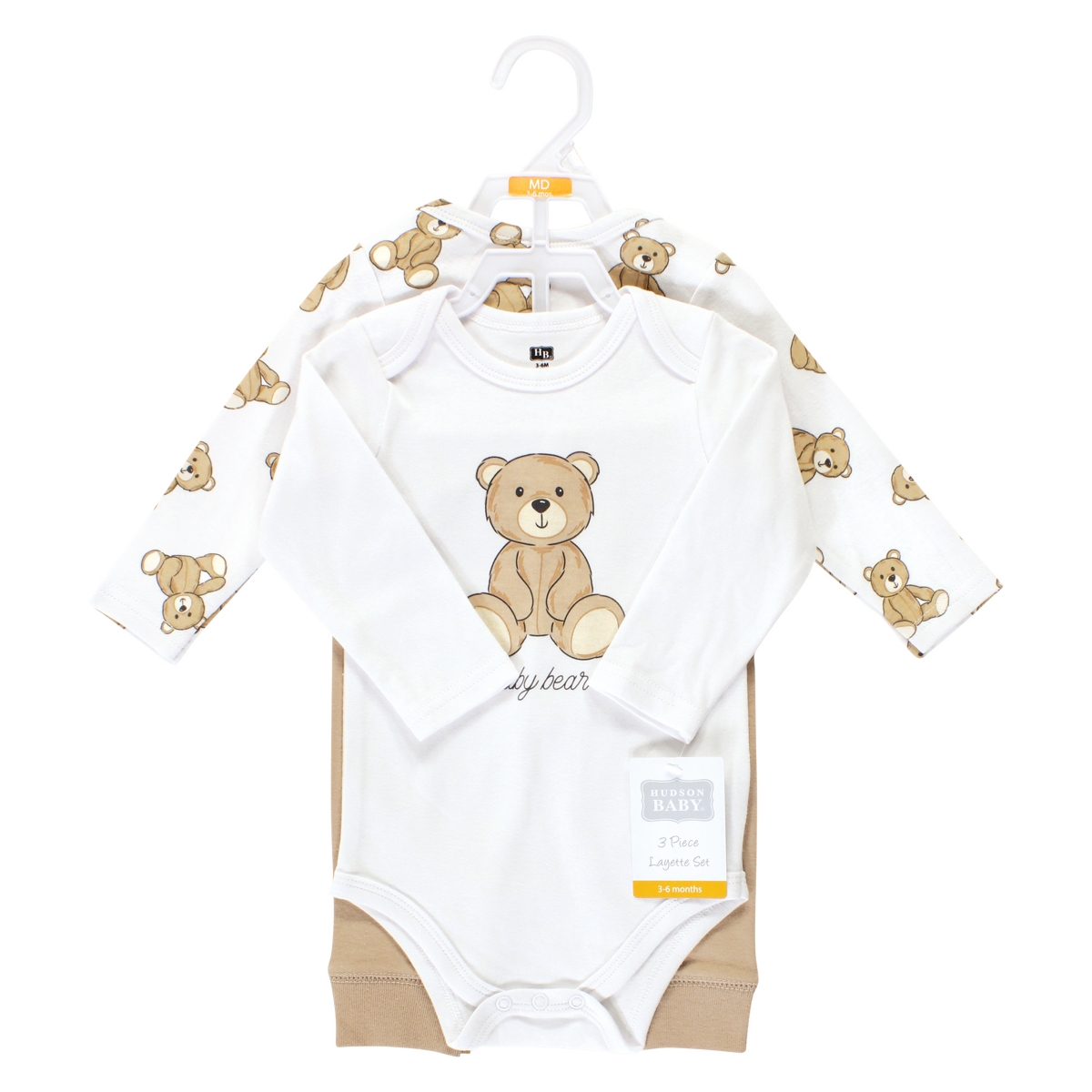 Hudson Baby Baby Boys Long-Sleeve Bodysuits and Pants,- Teddy bears