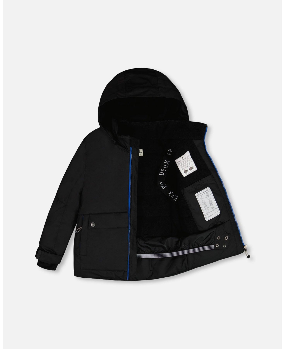 Deux par Deux Big Boys Two Piece Snowsuit- Black printed blue bears
