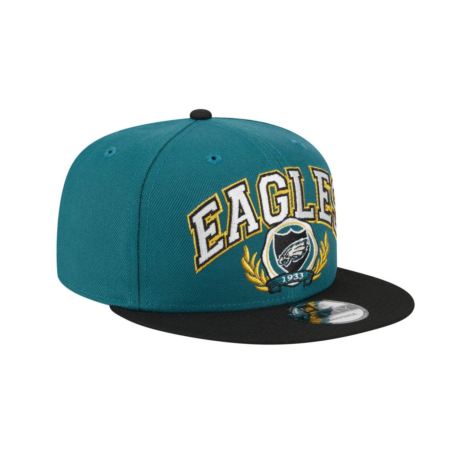 Men's Midnight Green/Black Philadelphia Eagles Team Establish 9FIFTY Snapback Hat