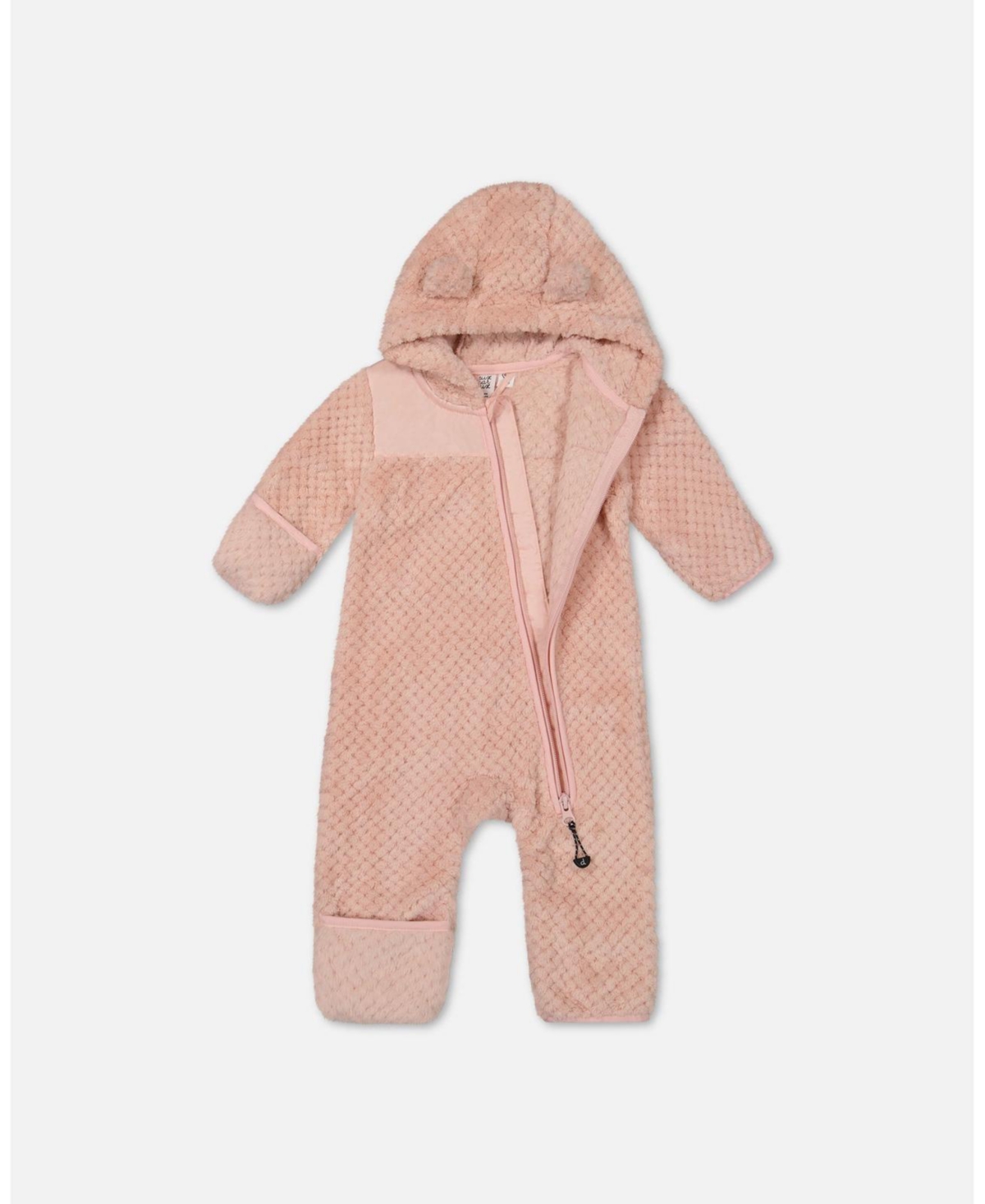 Deux par Deux Baby Girls Baby Baby One Piece Plush- Pink
