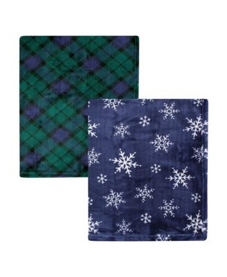 Unisex 2Pk Flannel Fleece Blanket