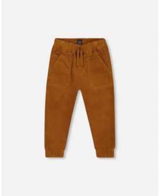 Toddler Solid Color Corduroy Jogger Pants
