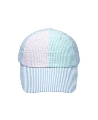 Baby Girls  Seersucker Bow Baseball Hat