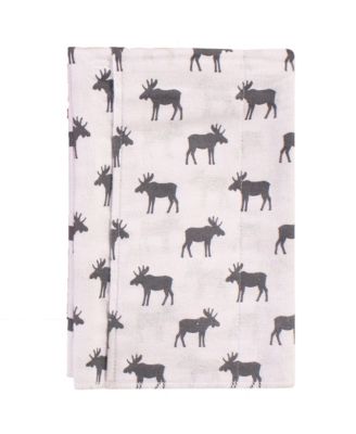 8-Piece Cotton Flannel Nursery Essential Set Swaddle Blankets & Burp Cloths