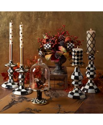 Courtly Check Large Pillar Candlestick