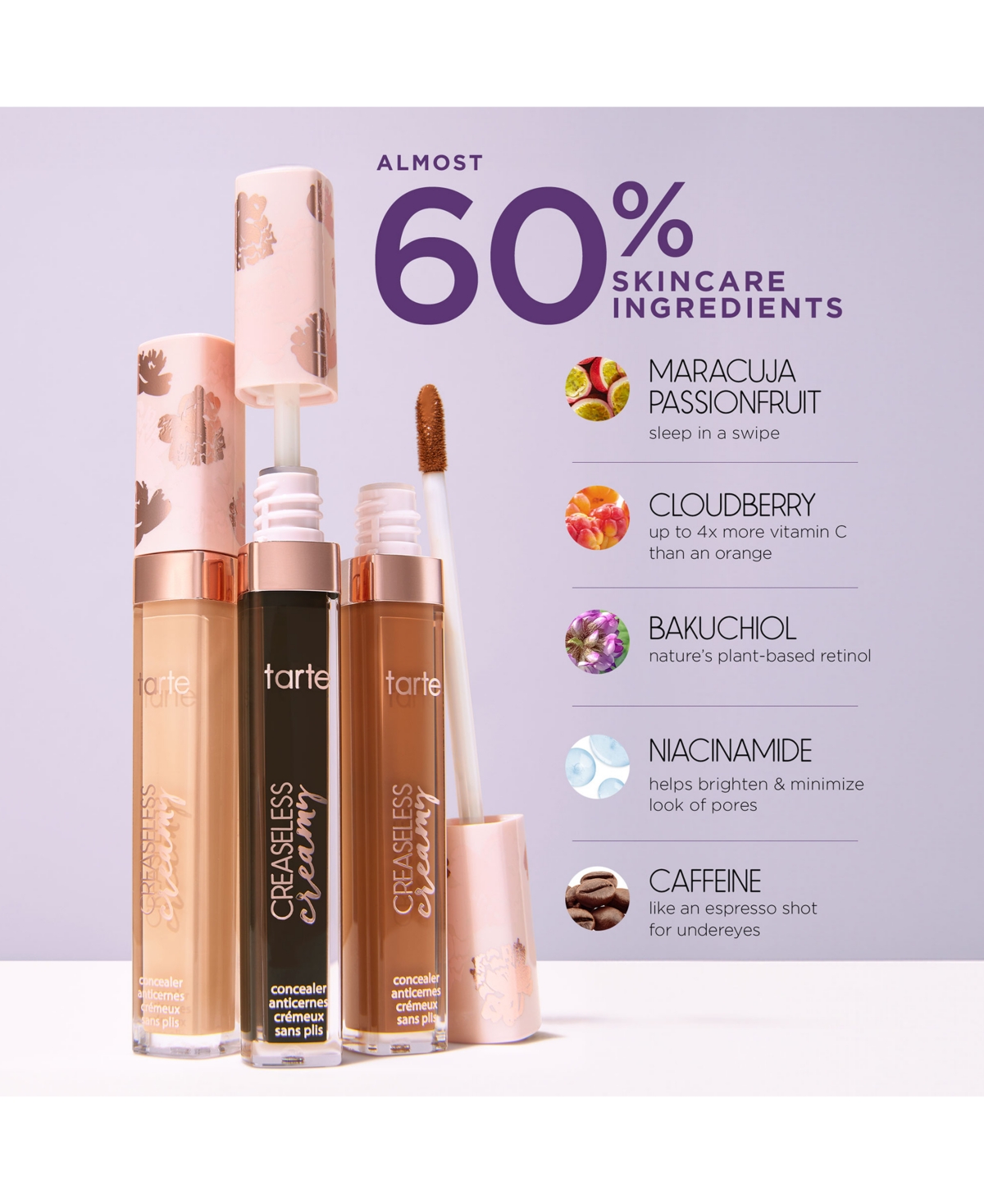 Tarte Creaseless Creamy Concealer In 47s Tan-deep Sand