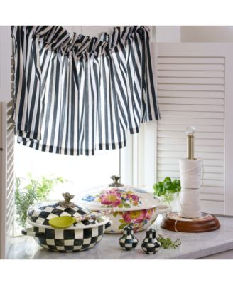 White Flower Market Wood Paper Towel Holder