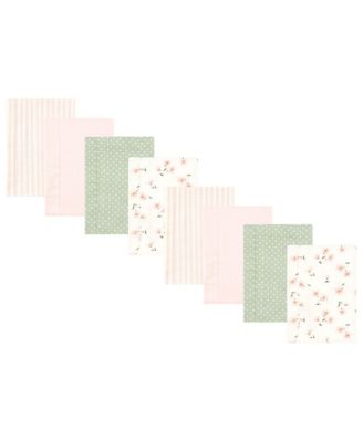 Girls Cotton Poly Flannel Burp Cloths Multipack