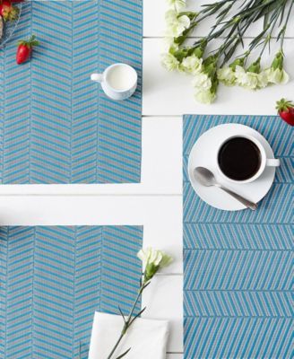 Textured Twill Weave Placemat Set of 6