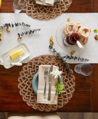 Design Imports Fine Ribbed Table Runner 13x72 inches