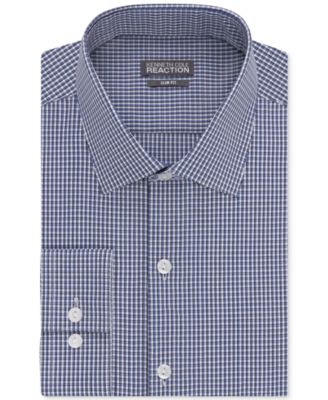 Kenneth Cole Reaction - Slim-Fit Performance Check Dress Shirt