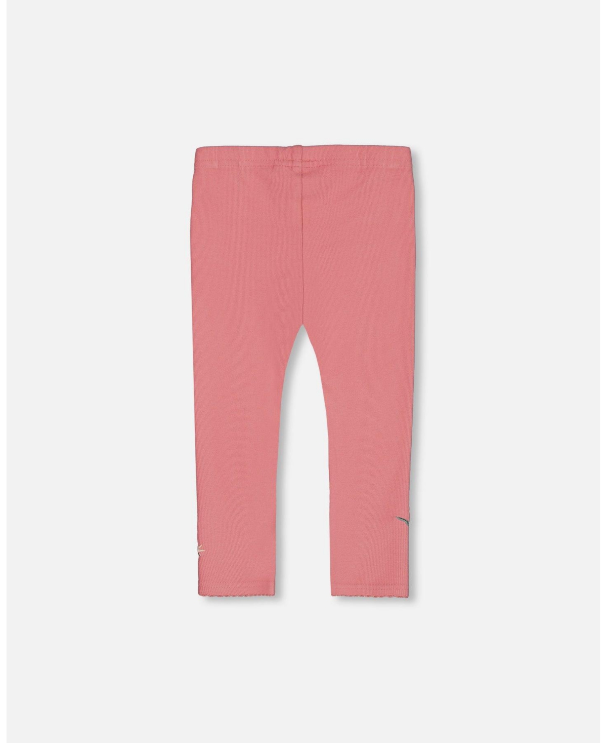 Deux par Deux Baby Girls Baby Super Soft Brushed Rib Leggings- Light pink