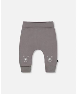 DEUX PAR DEUX ORGANIC COTTON JERSEY EVOLUTIVE PANTS PINK PRINTED BERRIES