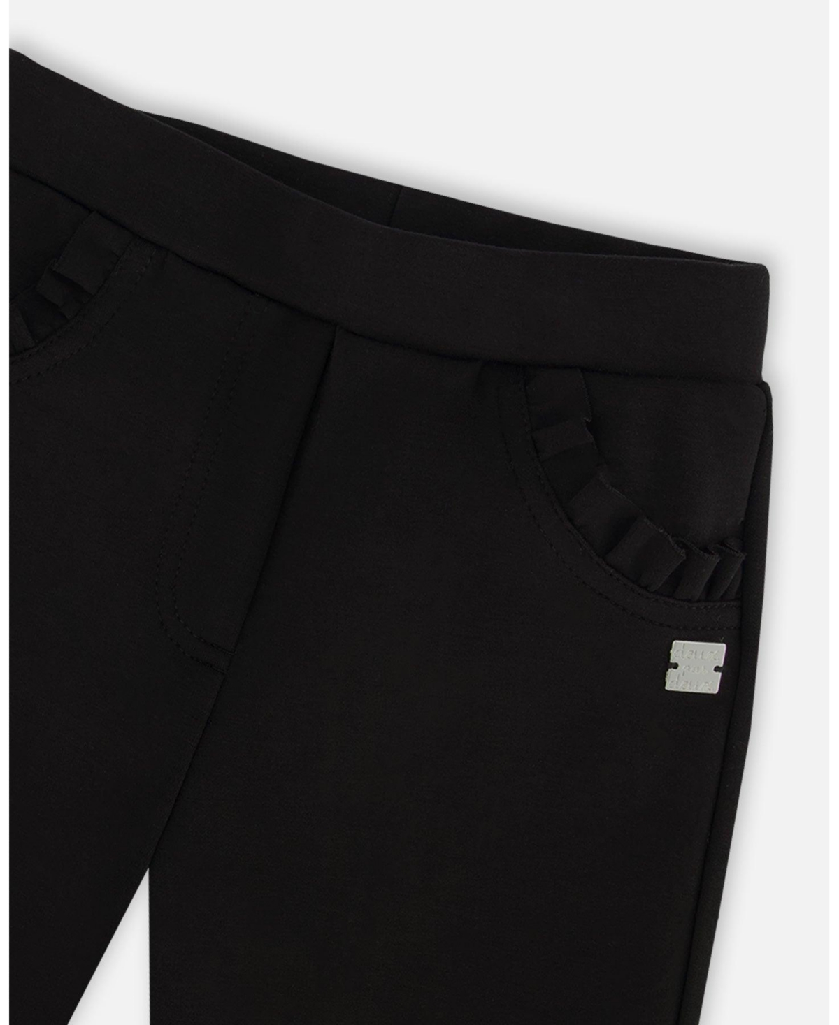 Deux par Deux Big Girls Tregging With Bow- Black