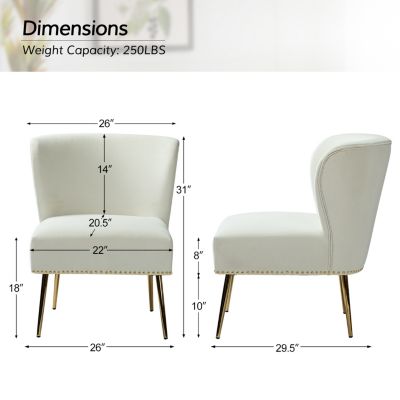 Contemporary Pastene Accent Chair with Nailhead Trim