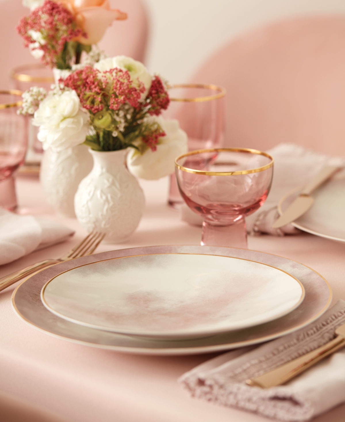 Lenox Set Of 4 Trianna Coupe Dinner Plates In White