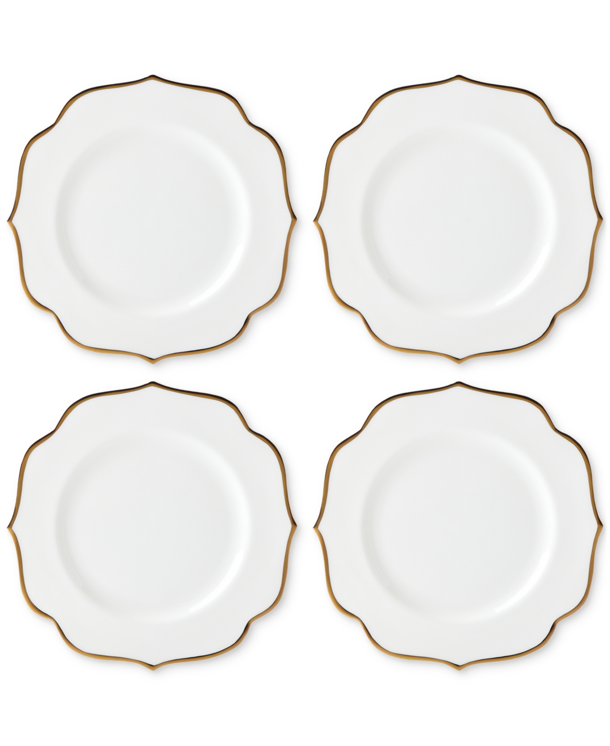 Lenox Set Of 4 Contempo Luxe Accent Plates In White