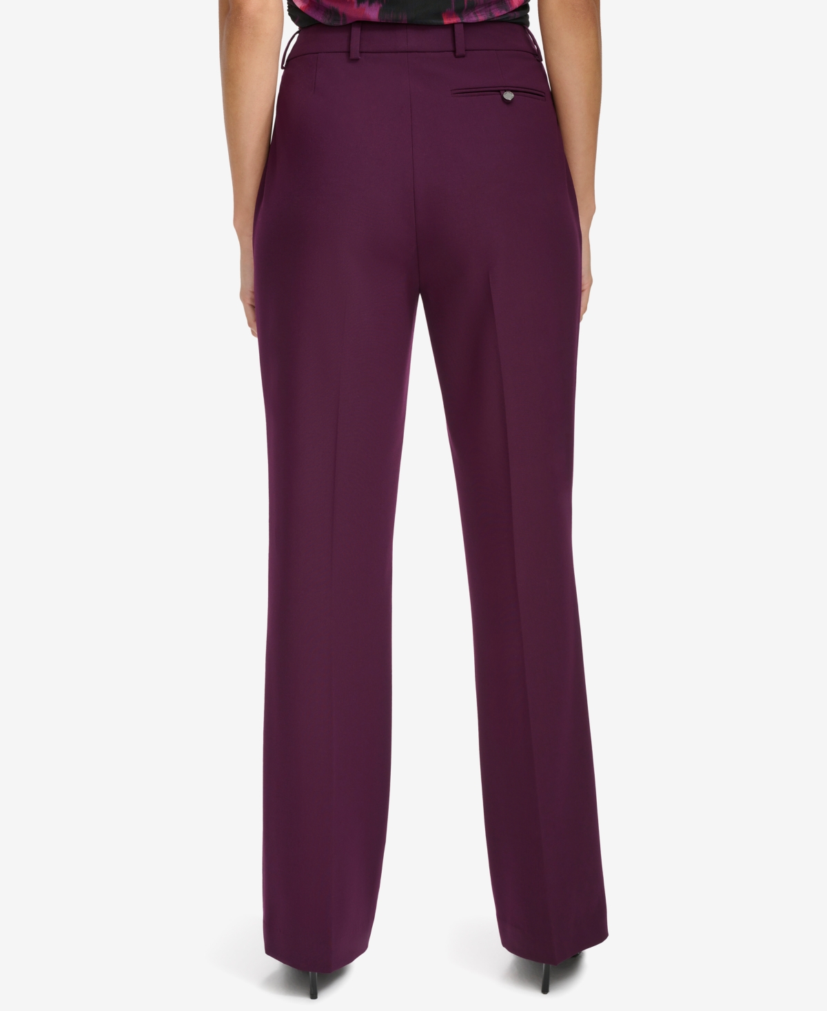 Calvin Klein Petite Straight-Leg Pants