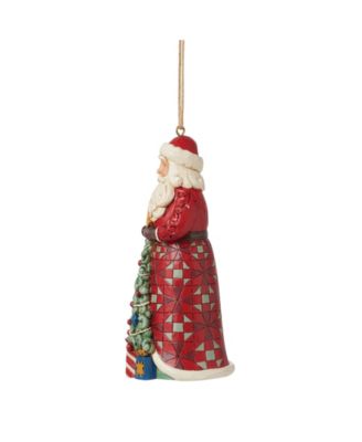 Santa with Christmas Tree Ornament