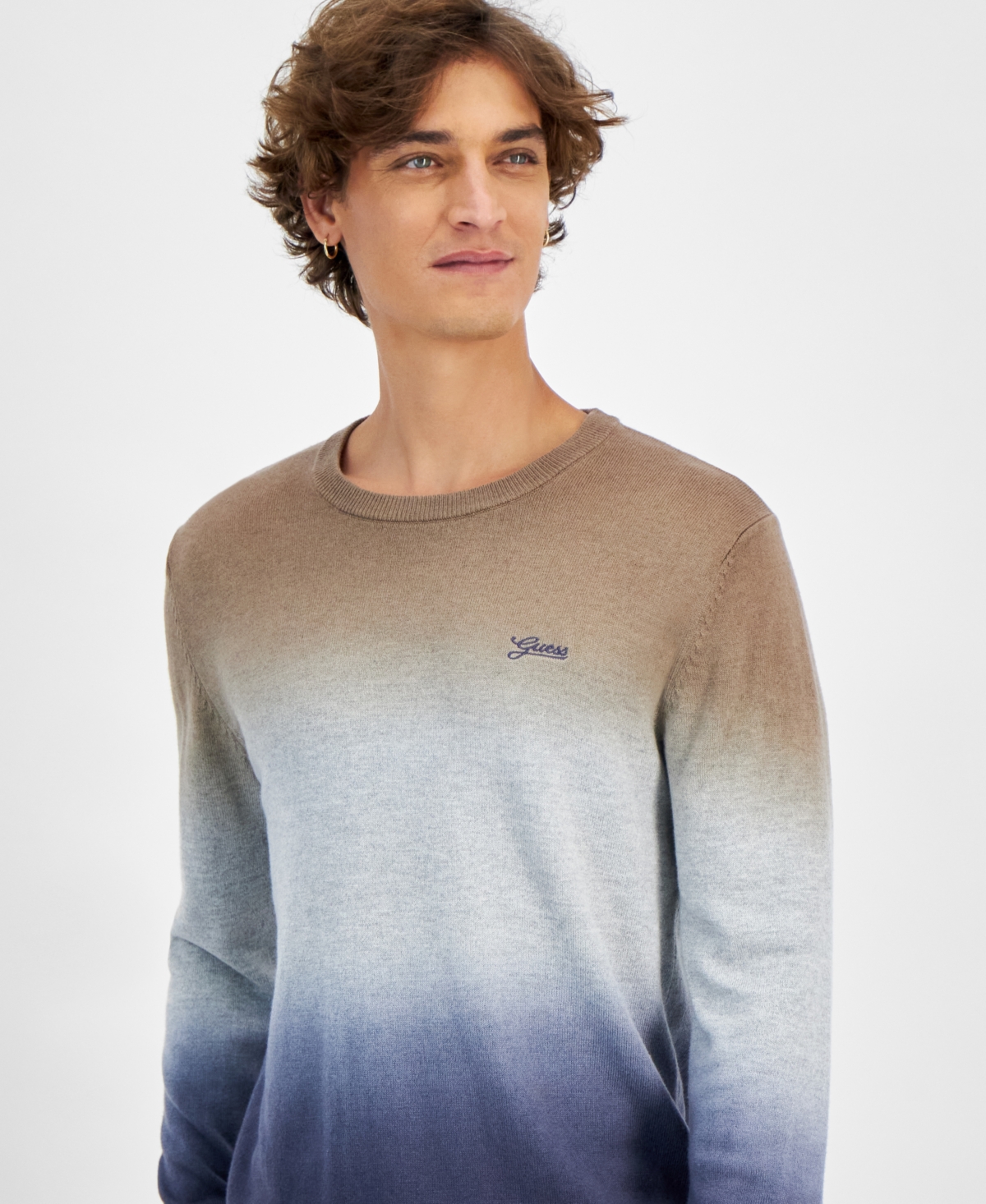 Guess Men's Edwin Tie Dye Sweater