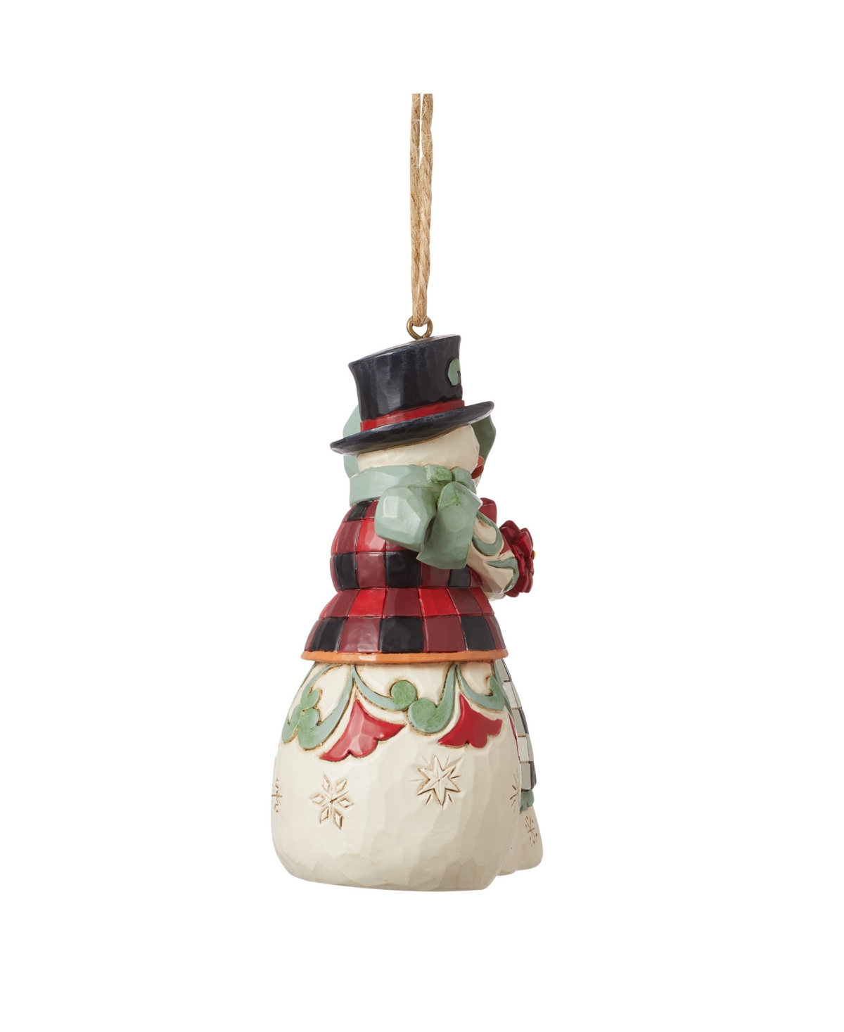JIM SHORE HIGHLAND GLEN SNOWMAN ORNAMENT