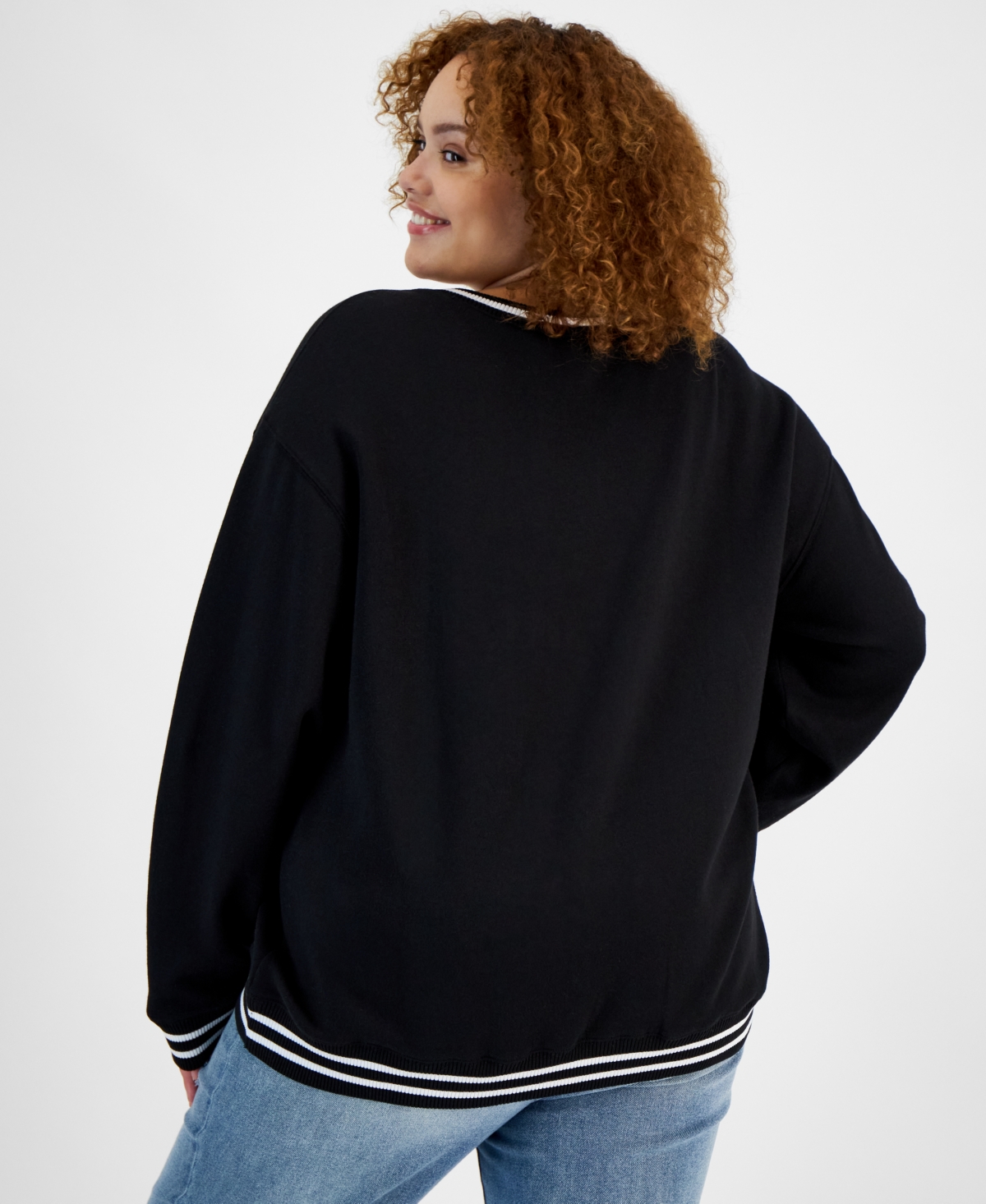 Love Tribe Trendy Plus Size Los Angeles Long-Sleeve Sweatshirt