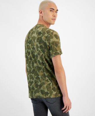 Sun + Stone Men's Regular-Fit Camo T-Shirt, Created for Macy's 