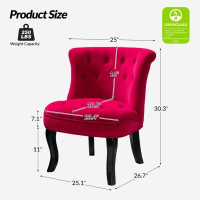 Upholstered Paolino Accent Chair with Button-tufted Back