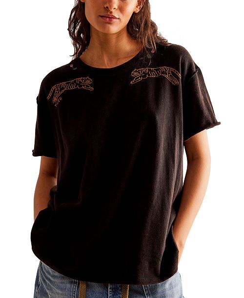 alfani Free People Women's Horsin Around T-Shirt Women's Fashion Shoes & Accessories