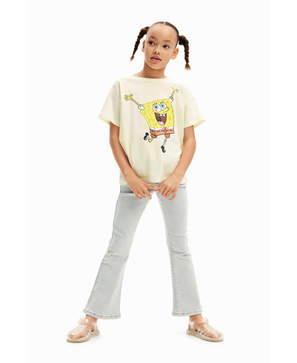 Desigual Girls Girls's Tie-dye SpongeBob T-shirt