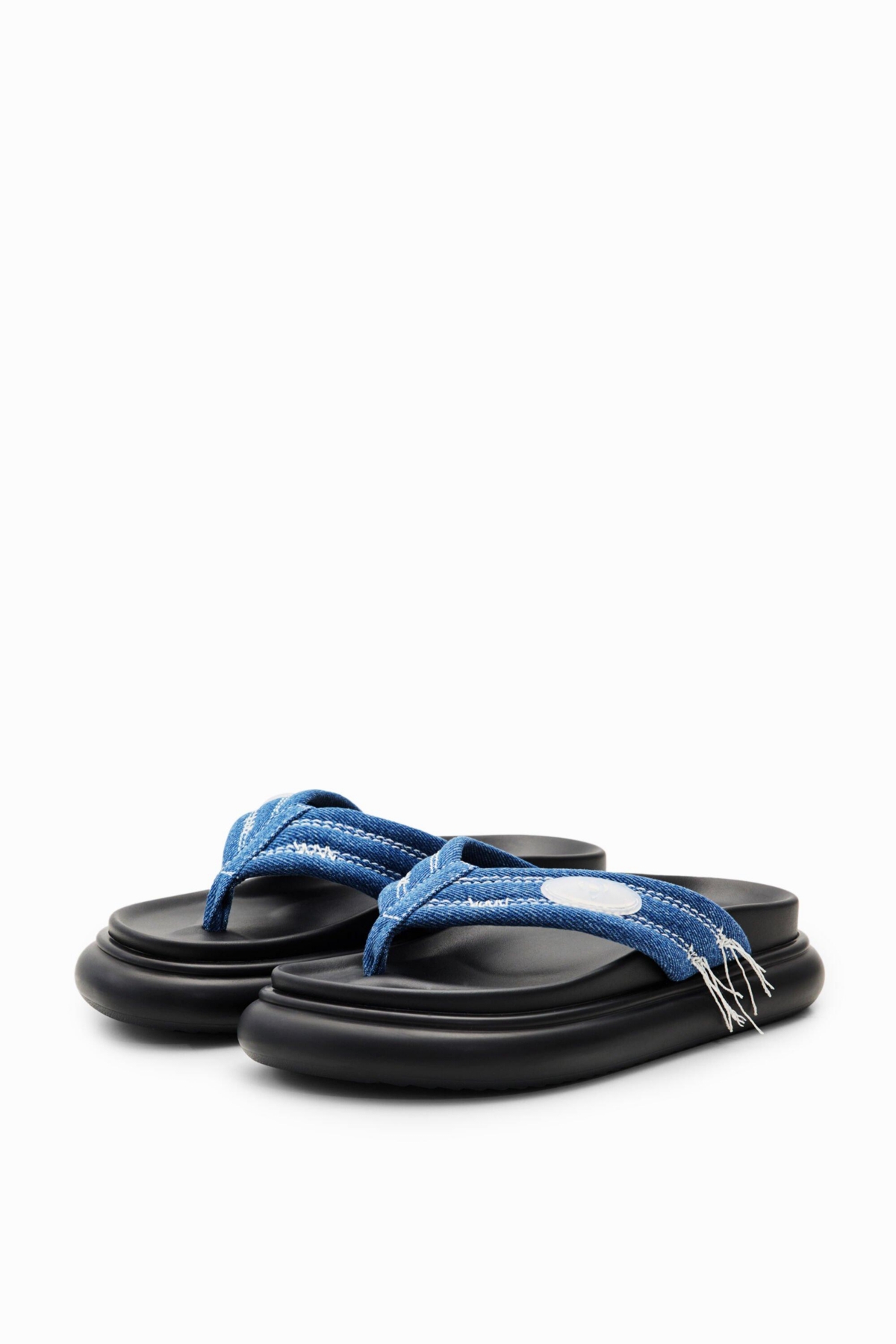 Desigual Women's Denim toe post sandals
