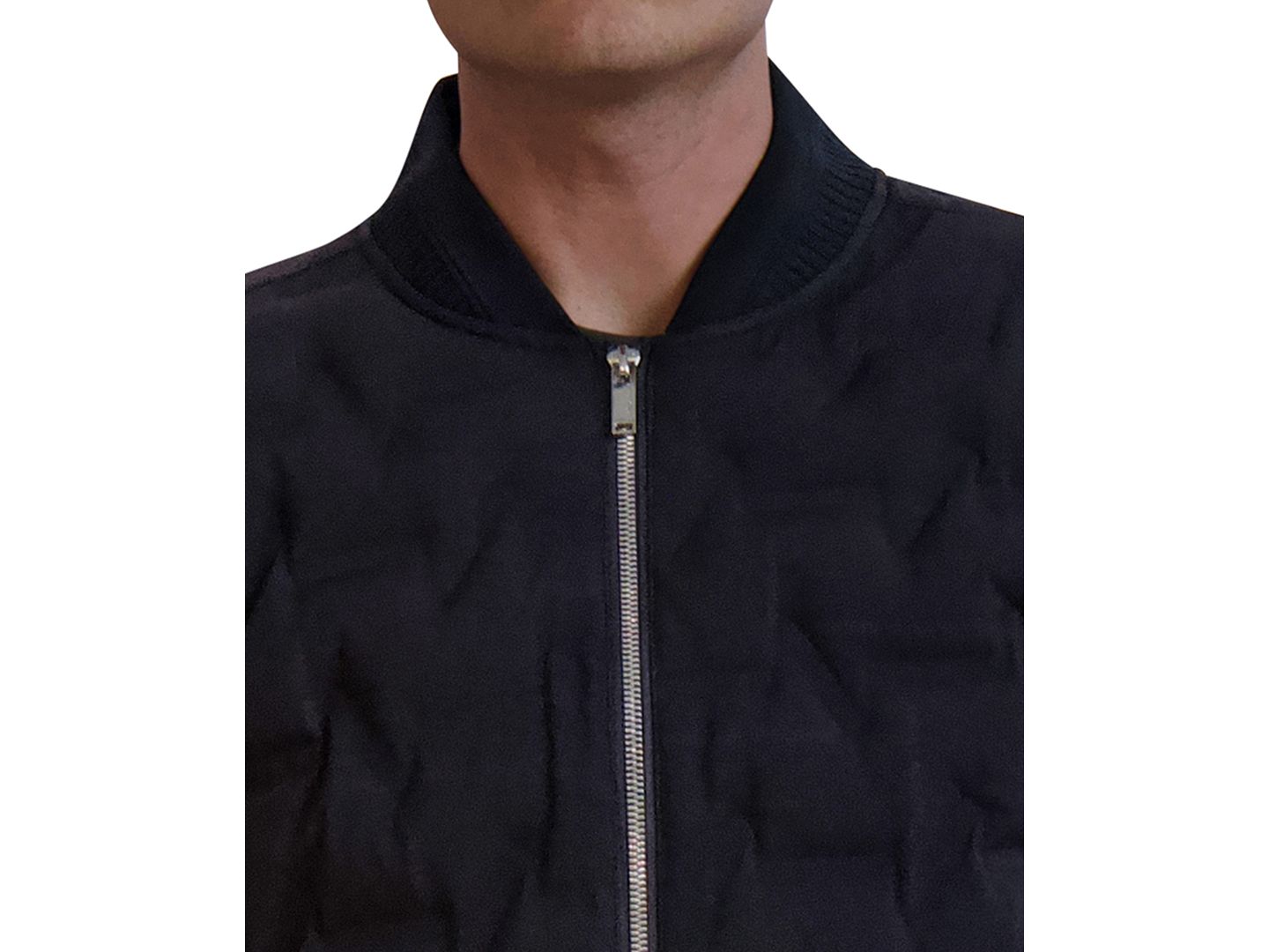 Мужская куртка KARL LAGERFELD PARIS Heat-Sealed Quilted Bomber, цвет: Чёрный — фото 4