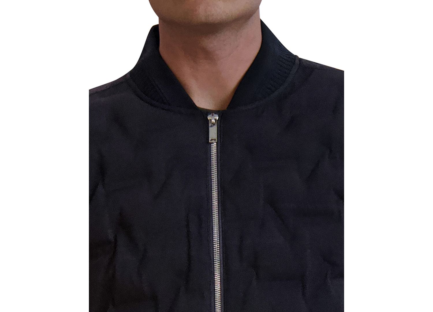 Men's Heat-Sealed Quilted Bomber Jacket