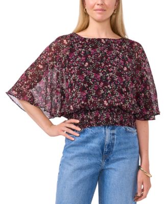 Sam & Jess Women's Smocked-waist Top - Macy's