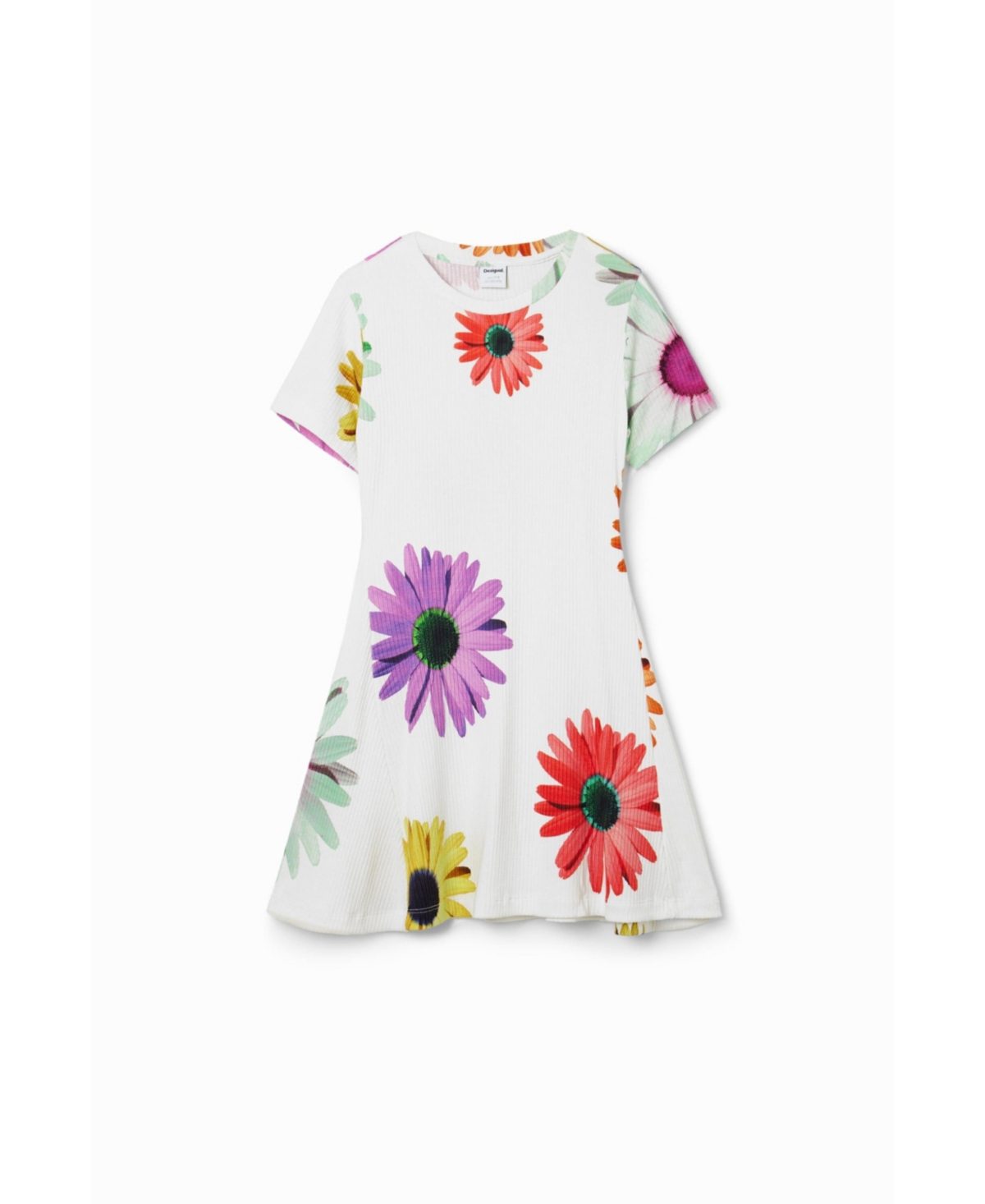 Desigual Girls Girls's Short ribbed daisy dress